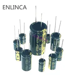 20-500 adet 4v 6.3v 10v 16v 25v 35v 50v 63v 250v 400v 22uf 33uf 47uf 100uf 220uf 330uf 470uf 680uf 1000uf 3300uf 4700uf 20%