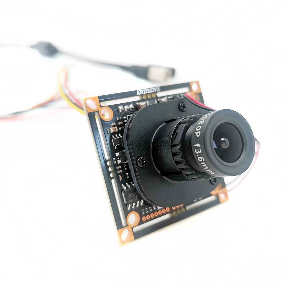 1920*1080P AHD Camera Module PCB Board Panorama FishEye 2.8-12mm 2MP IMX323 /IMX307 4in1 AHD TVI CVI CVBS 1080P Security Cam