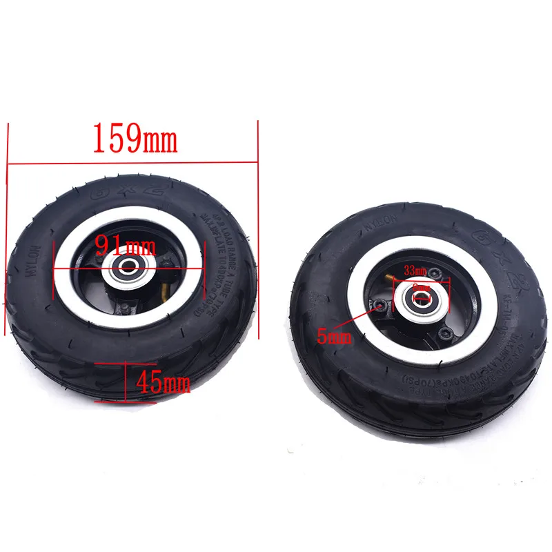 6 inch 6X2 Wheels Set or Tire or Inner Tube Electric Scooter Wheel Chair Truck Use 6' Tire Tyre F0 Pneumatic Trolley Car