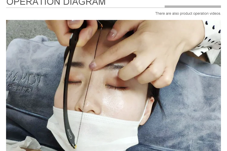 1 stücke Brauen Position ierung Lineal Bogen Augenbrauen Tattoo Mapping Messwerk zeug Faden Färben Liner Permanent Make-up Werkzeuge – Detail 6