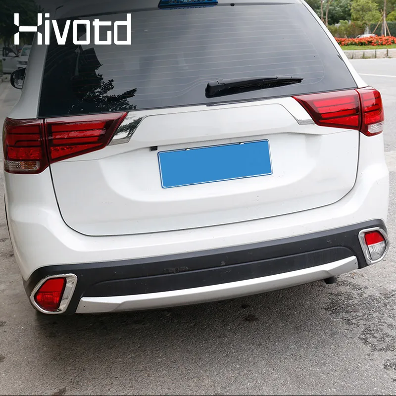 Auto Front Rear Fog Lights Cover Trim Exterior Modificat Decoration Car Accessories Styling For Mitsubishi Outlander 3 2022-2016