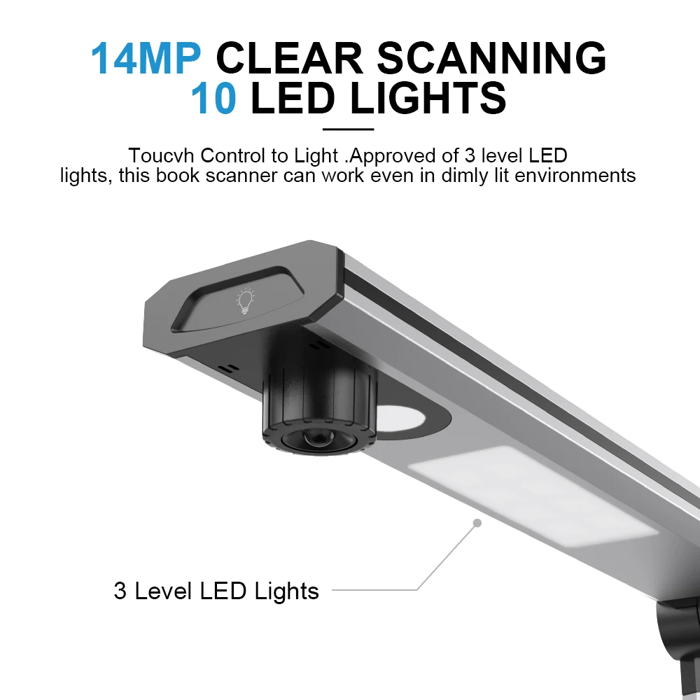 Imagem -02 - Book And Document Scanner Tamanho de Captura a3 Multilíngue Ocr Pdf Mac e Sistema de Janelas Home Office Joyusing-l14 hd