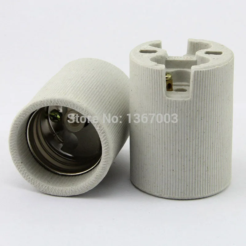 High-quality E40 Ceramic Lamp Base, E40 Lamp Socket, Lighting Accessories Screw Flame Retardant