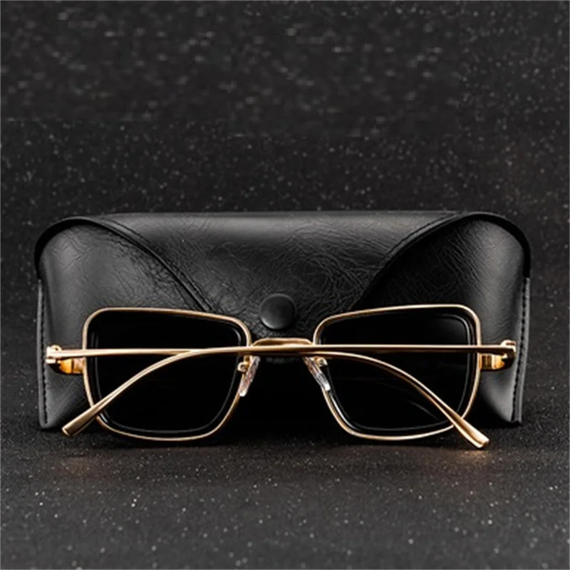 Steampunk Style Square Sunglasses Classic Gothic Men Women Brand Designer Square AlloyFrame Colorful Lens Goggles Sun Glasses