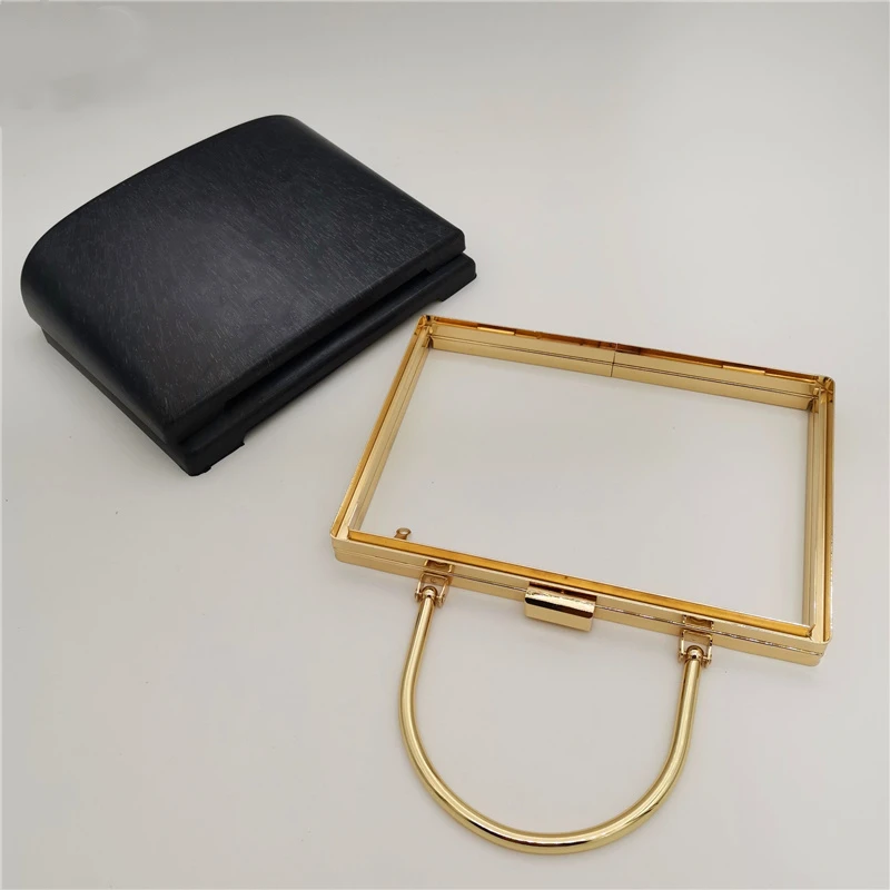 One Piece Box Frame Craft Accessories Boston Bag Material  Bag DIY Bag Parts  Metal Box Case Vintage Women Clutch Accessories