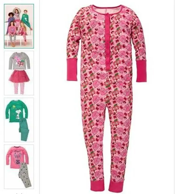 Çocuk pamuk tek parça pijama ev tırmanma takım elbise