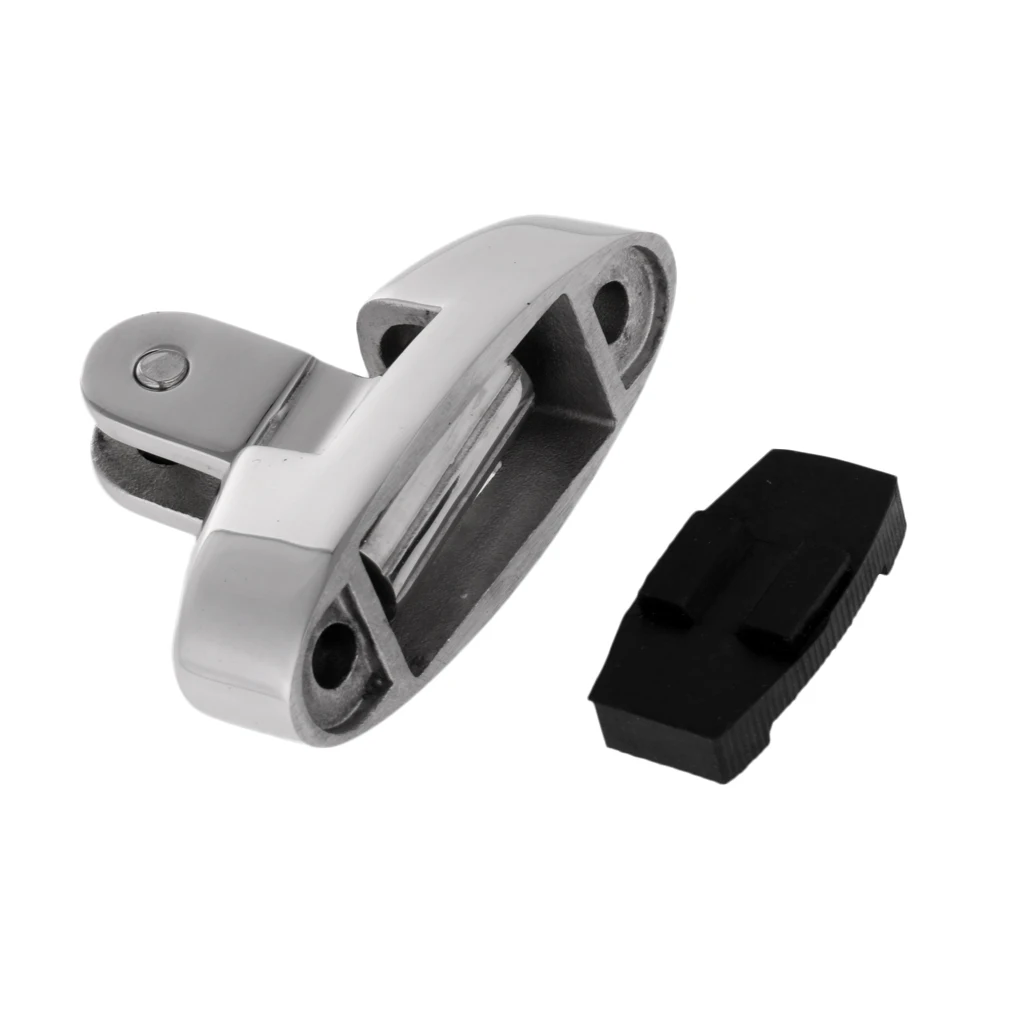 Boat Bimini Top Swivel Deck Hinge Marine 316 Stainl Steel W Rubber Pad