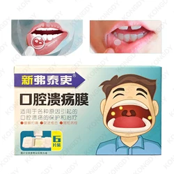 6PCS/BOX Oral Canker Sore Stickers Effective Mouth Ulcer Treatment Mouth Sole Cover Patch Fast Healing Safe Antibacterial Film