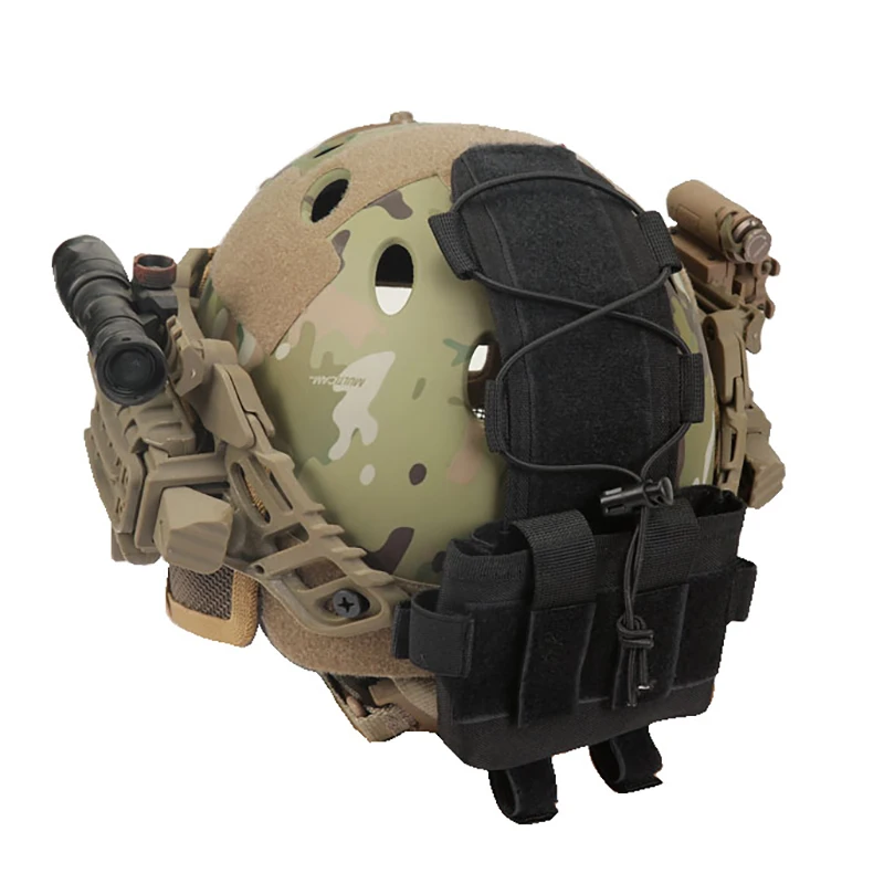 Tactical Helmet Battery Pouch MK2 Helmet Battery Pack Helmet Counterweight Pack For Airsoft Hunting Military Outdoor Sports