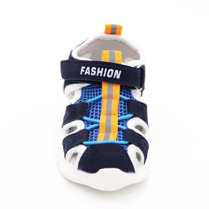 Boys and Girls sandals Summer brand open toe toddler Shoes Comfortable Net surface leather sandals baby orthopedic shoes New