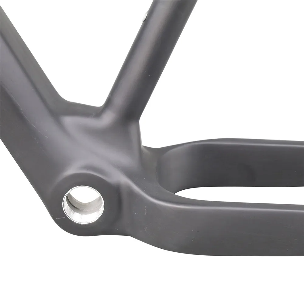 ICANbikes 26er carbon fat bike frame 197mm rear space fat bike carbon frame UD matt 17/19 inches SN02