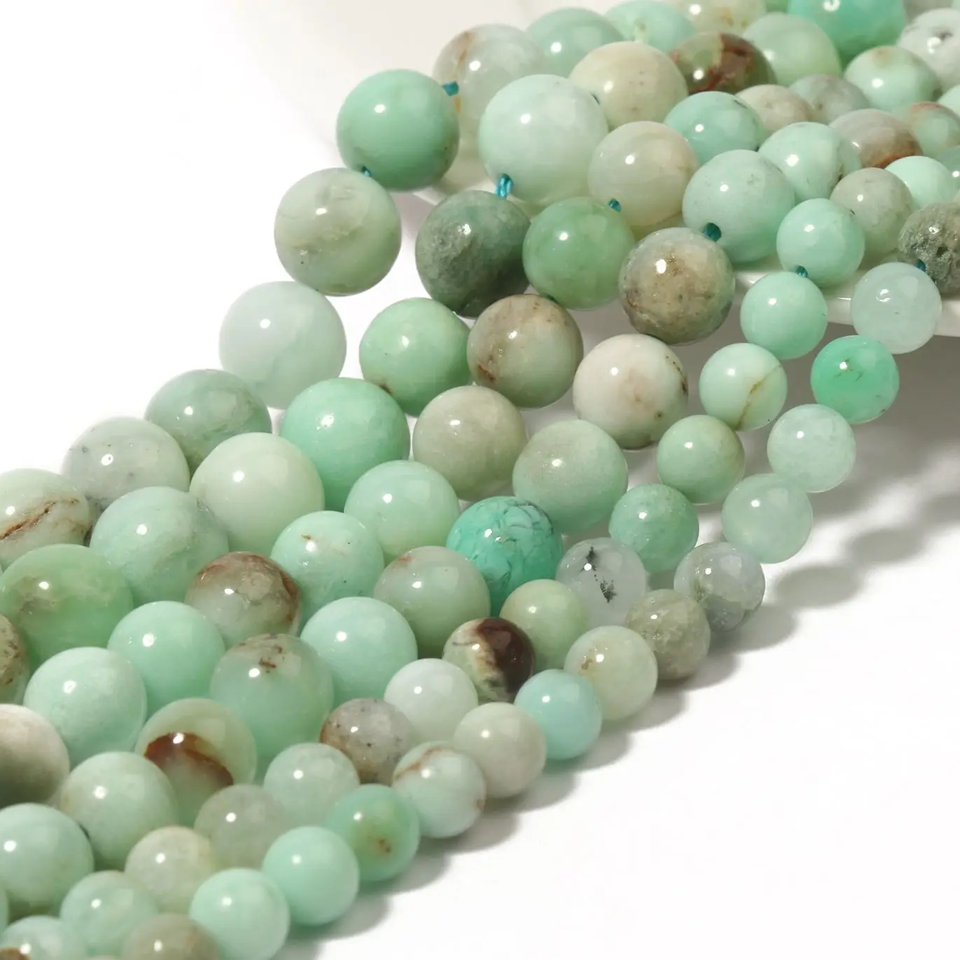 

6 8 10mm AAA Natural Australian Jades Chrysoprase Stone Round Loose Beads for Jewelry Making Diy Bracelet Charms Accessories