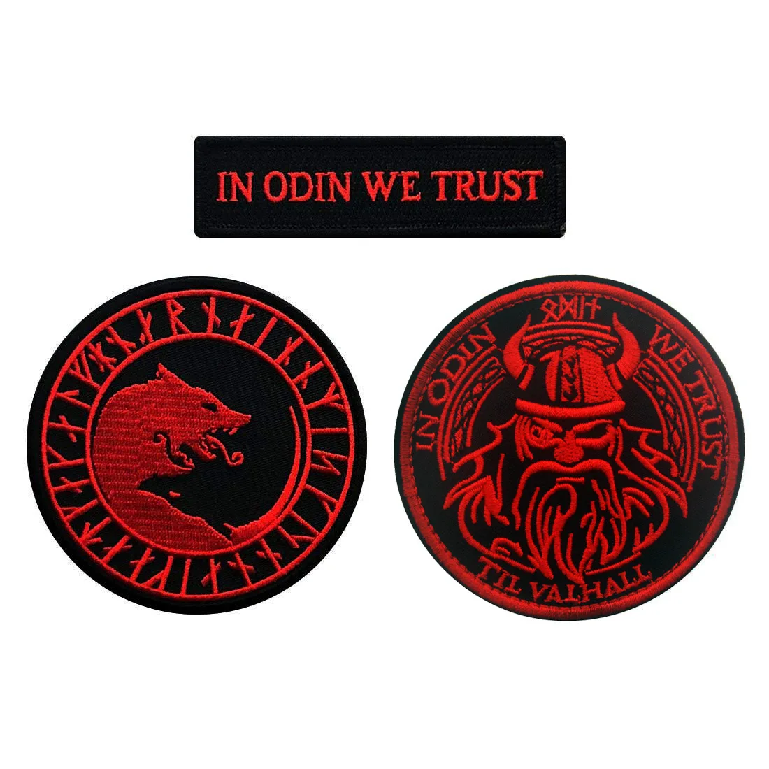 Wolf 3D PVC Patch Viking Embroidered Patches Appliqued Compass Rubber Embroidery Patch For Clothing Backpack