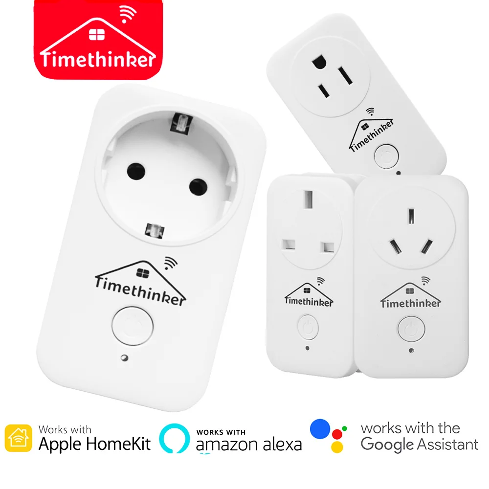 Timethinker ws2 tomada wi fi inteligente eua ue plug para apple homekit alexa google casa siri voz controle remoto vstarcam