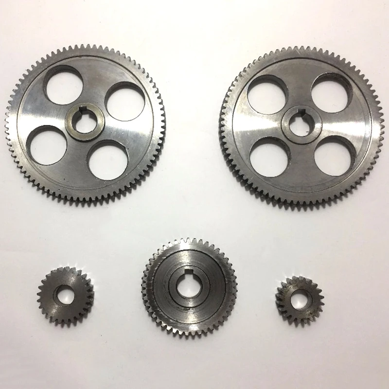 5Pcs/Set CJ0618 Machine Tool Gear Metal Gears Micro-Lathe Gear Metal Cutting Gear