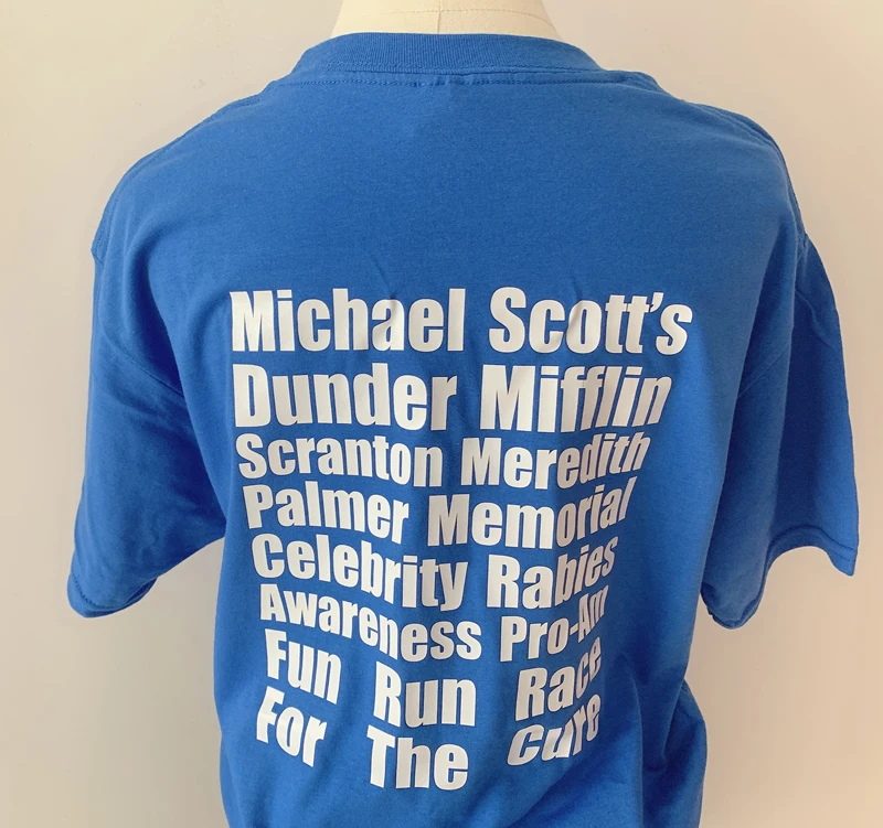 Double Print Michael Scott women T shirt Summer Top Dunder Mifflin The Office TV Shows Characters Cartoon Funny T-Shirt