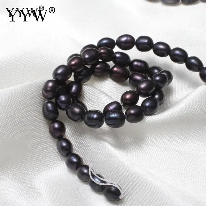 5-6mm Natural Rice Shaped Freshwater Pearl Beads For Jewelry Making Grade A Round Loose Bead DIY Necklace Bracelet Jewelery 15