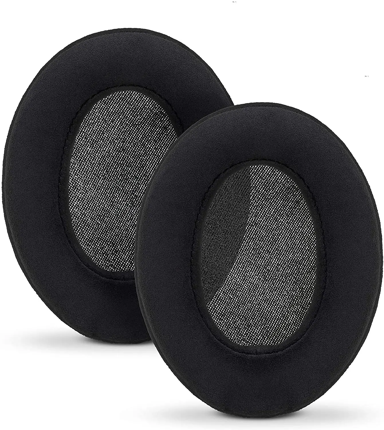 BRAINWAVZ Micro Suede EarPads ATH M50X, M50XBT, M40X, HyperX,SHURE,Turtle Beach, AKG, ATH, Philips, JBL, Fostex Headphones, Oval