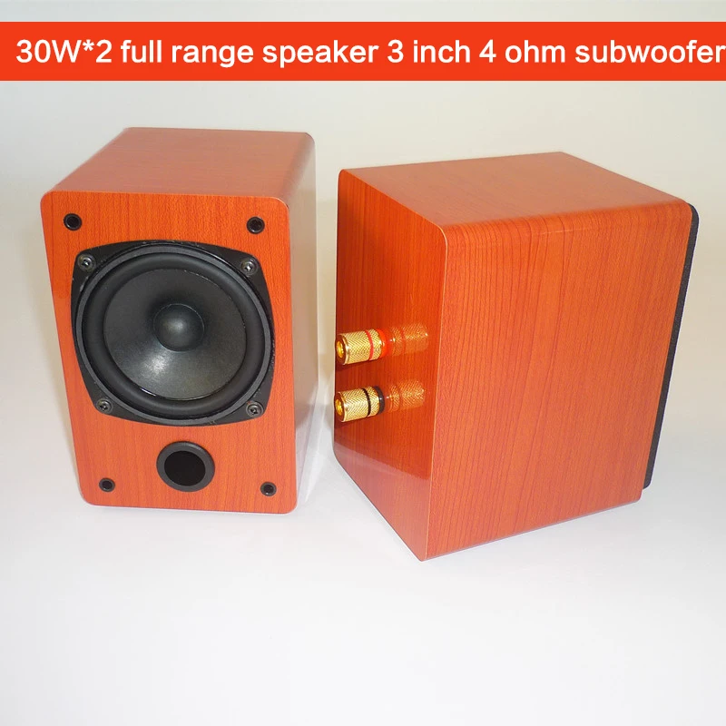 30W*2 3 Inch Full Range Speaker DIY Subwoofer Audio Amplifier Fever HIFI Passive Speaker Front Desktop Audio Home Theater