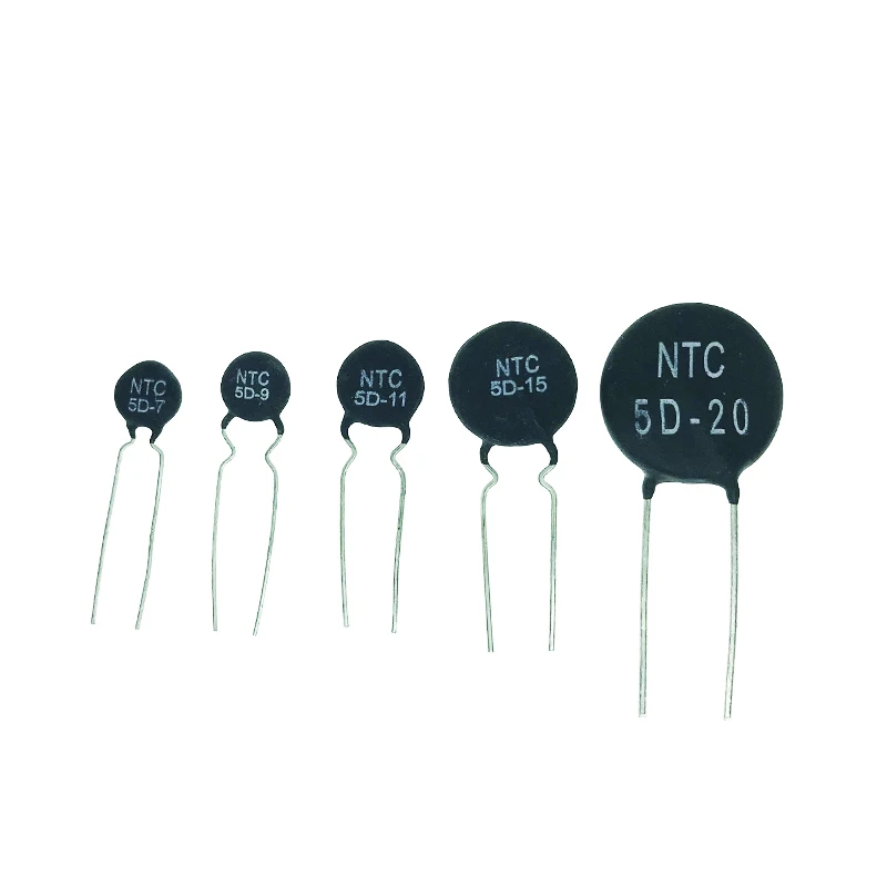 10pcs NTC 2.5D 3D 10D-9 10D-11 10D-13 10D-15 10D-20 10D-25 47D-15 Thermistor 5D-7 5D-9 5D-11 5D-15 5D-20 8D-20 Thermal Resistor