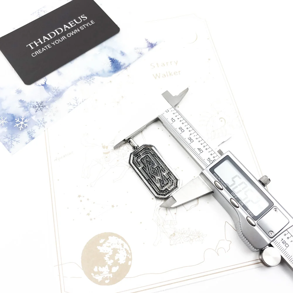 Anhänger Labyrinth Marke Neue Edgy Symbolische Labyrinth Glück Schmuck 925 Sterling Silber Zubehör Hund Tag Geschenk Für Frau & Männer – Detail 3