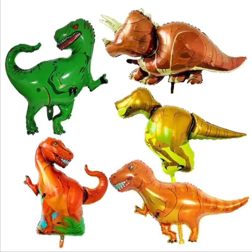 Big dinosaur Foil Balloons Birthday party decoration Inflatable air Balloons Prop Kids Toy animal zoo theme decorate ball