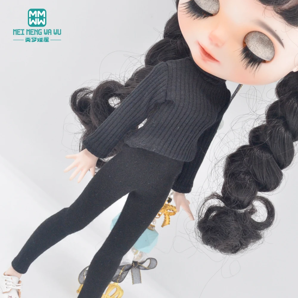 NEU 28-30cm Blyth Kleidung Azone OB22 OB24 Spielzeug Puppenzubehör Rollkragenpullover, Jogginghose, Schuhe – Detail 15