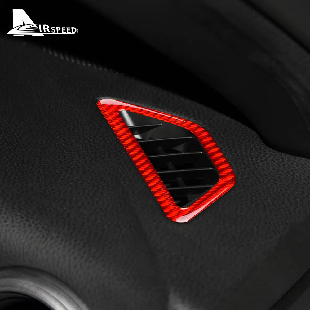 Real Soft Carbon Fiber for Subaru BRZ Toyota 86 2012 2013 2014 2015 2016 2017 2018 2019 2020 Car Side Air Outlet Vent Sticker