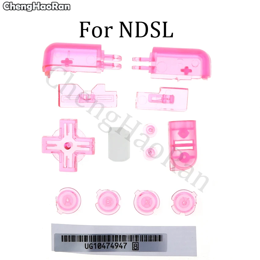 Chenghaئران ل نينتندو ل NDSL وحدة التحكم مجموعة زر كامل ABXY L R D الوسادة الصليب زر و المطاط موصل زر 11 ألوان