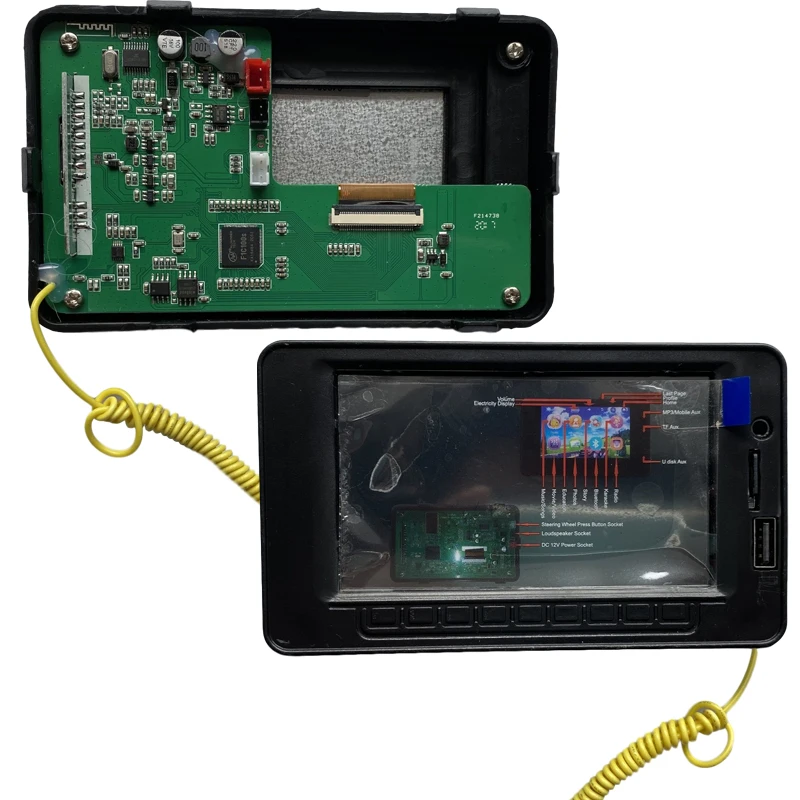 Schermo LCD del lettore musicale Mp4 per veicoli elettrici DK F650 F150 per auto a batteria baby Ford, con funzione radio