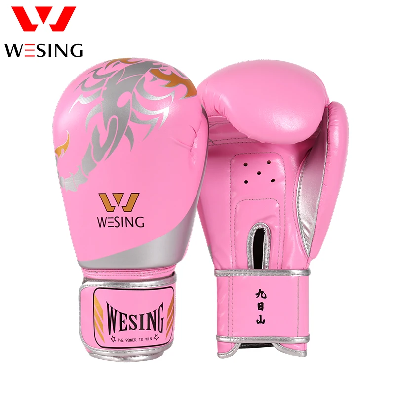 Guanti Wesing guantoni da boxe guantoni da boxe rosa Sanda guanti Muay Thai