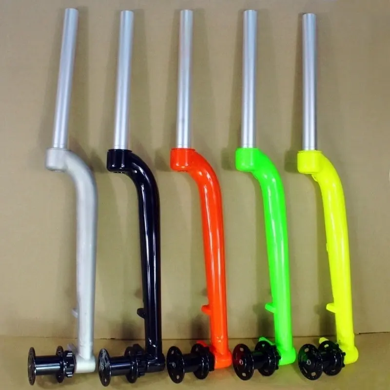 Bicycle Front Fork 26/27.5ER MTB Mountain Bike Hard Fork Colorfull Individuality Fork DIY Lefty Fork Bike Fork with Bike Hub