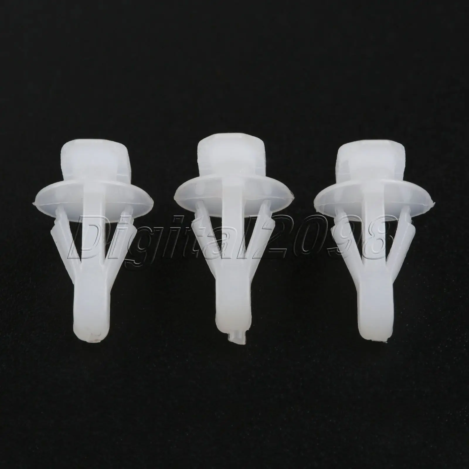 10x White Rubber Weatherstrip Door And Boot Seal Clips 91530-SP1-003 Fits 6mm Hole For Honda Accord Civic CRV Acura 3.5RL