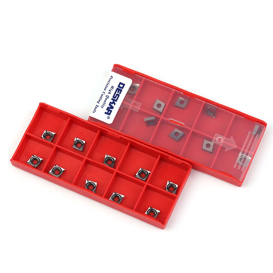 DESKAR100 % Gốc CCGT060204 CCGT060202 CCGT09T302 CCGT09T304 CCGT09T308 CCGT120404 AL K10 Cacbua Nhôm Lưỡi Dao Đồng Dao