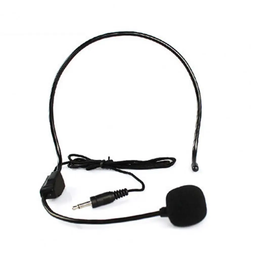 Loudspeaker Wired Microphone Black Mini Microphone Portable High Sensitivity Convenient Universal Mic Voice Amplifier for Studio