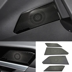 For VW Volkswagen Touareg CR7 2017 - 2024 Car Door Loudspeaker Sound Chrome Pad Speaker Cover Trim Frame Sticker Interior