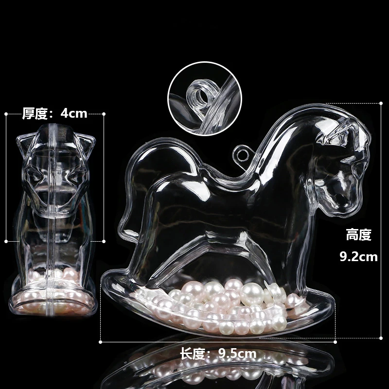 Multi-shape Transparent Christmas Ball Candy Chocolates Box Christmas Wedding Decorations Home Party Gift Boxes Window Display