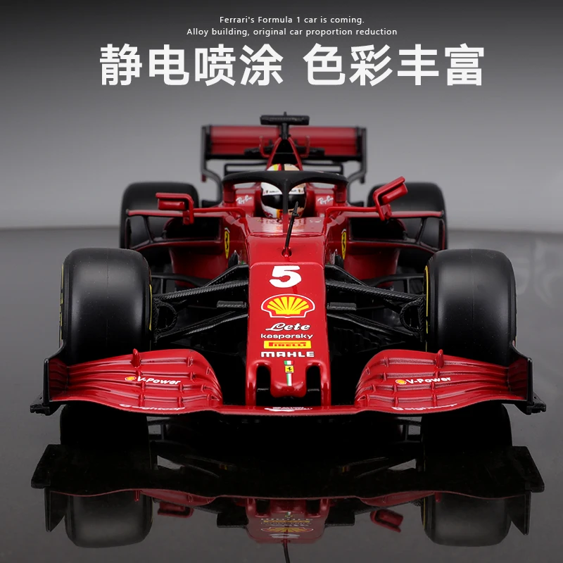 Bburago 1:18 2021 SF21 #55 #16 F1 Racing Formula Car Static Simulation Diecast Alloy Model Car