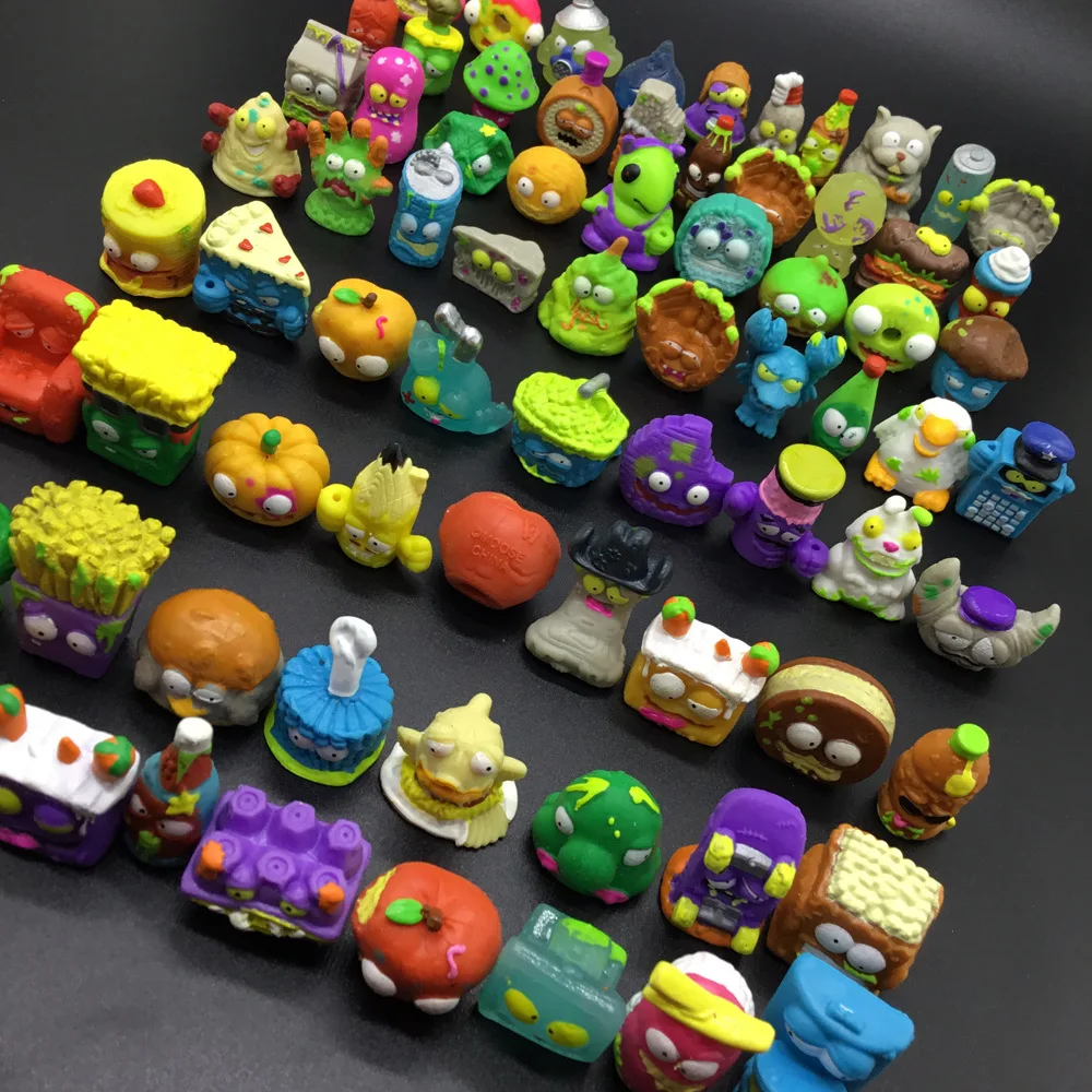 25~50pcs/set Zomlings Trash Dolls Action Figures 3cm Grossery Gang Garbage Collection Model Toys Christmas Gift