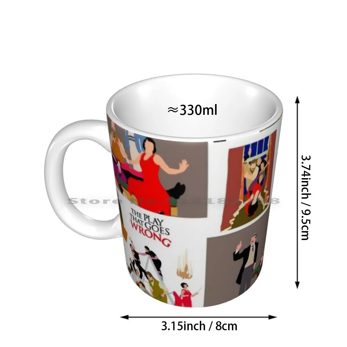 The Play That Goes Wrong Ceramic Mugs Coffee Cups Milk Tea Mug Mischief Theatre West End Broadway Play Slapstick Comedy