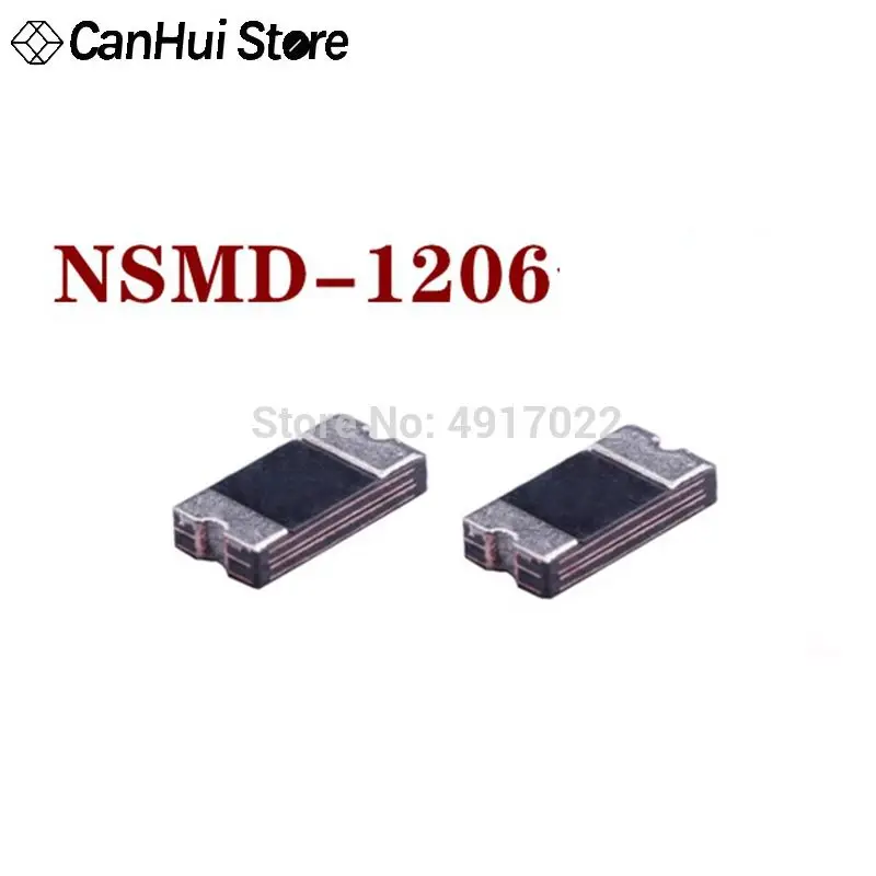 50Pcs 1206 NSMD 500mA 0.5A 6V 8V 12V 16V 24V 48V 30V Recoverable Fuse SMD Resettable Fuse PPTC PolySwitch Self-Recovery Fuse Hot