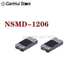 50Pcs 1206 NSMD 500mA 0.5A 6V 8V 12V 16V 24V 48V 30V Recoverable Fuse SMD Resettable Fuse PPTC PolySwitch Self-Recovery Fuse Hot