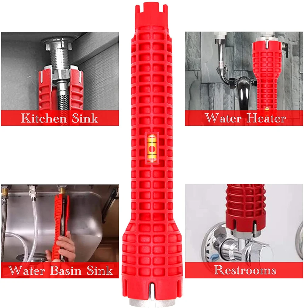 Neue 8 In 1 Multi Key Wildwasserbahn Magie Wrench Sink Sanitär Werkzeuge Magie Schlüssel 8 in 1 Multifunktionale Englisch Schlüssel sanitär Schlüssel Werkzeug – Detail 5