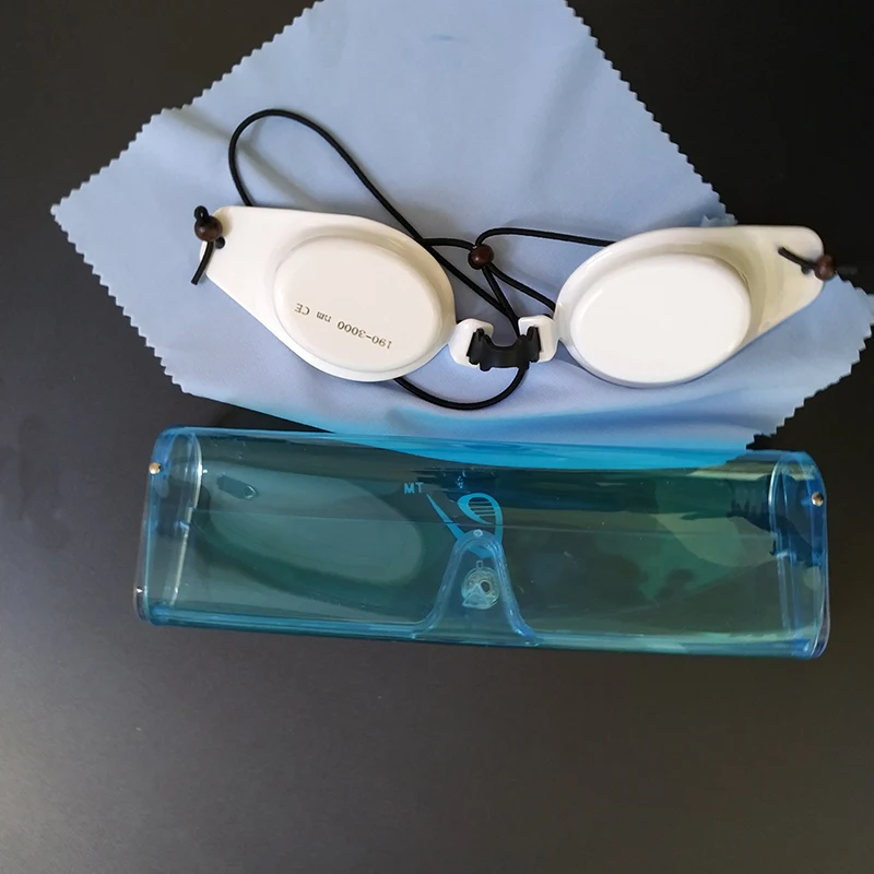 Ceramic White Metal Goggles for Laser & IPL Patients of Laser & Intense Pulsed Light Procedures