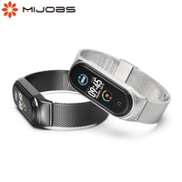 For Mi Band 9 Strap Bracelet for Mi Band 8 Strap Metal Wristband for Xiaomi Miband 7 6 5 4 3 Correa Pulseira NFC Global Version