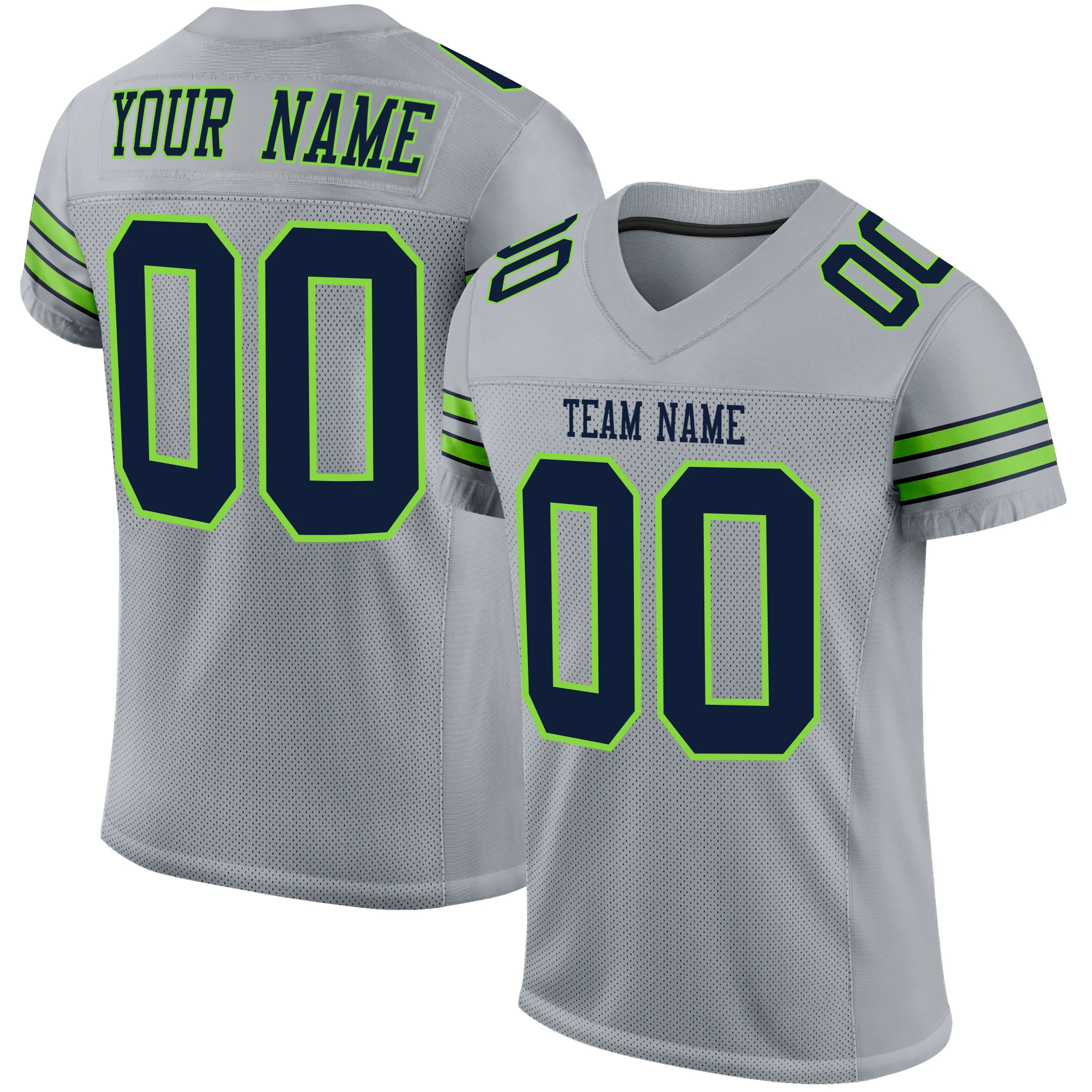 2020 Football Jersey Sticth Your/Team Name/Number Stretch Polyester Mesh Practice Jersey for Men/Lady/Youth Outdoors/Indoors Big