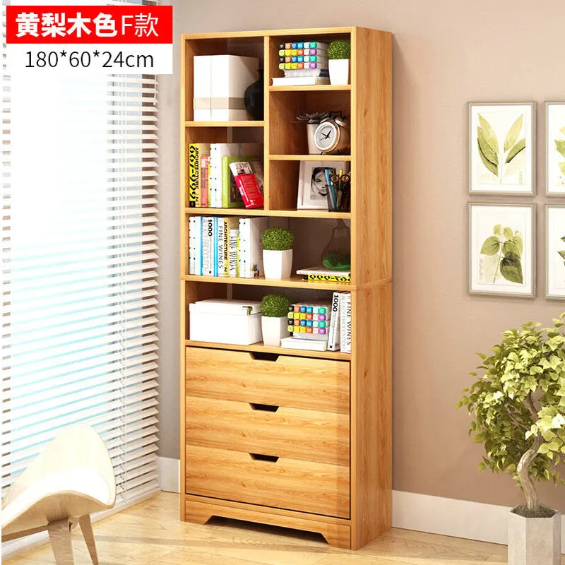 Creative Bookcase Simple Modern Students Bedroom Simple Bookshelf Economy Display Cabinet Living Room Storage Rack