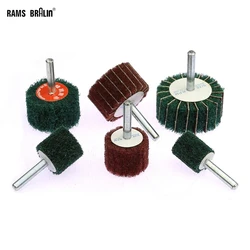 1 piece Non-woven Grinding Head Mounted Polishing Wheel for Metal Wood Plastic Wire Drawing