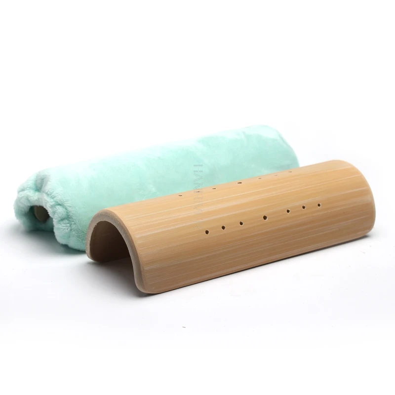 

U-shaped bamboo pillow lumbar pillow-occipital cervical traction repair bamboo tube hard relieve headache physiotherapy