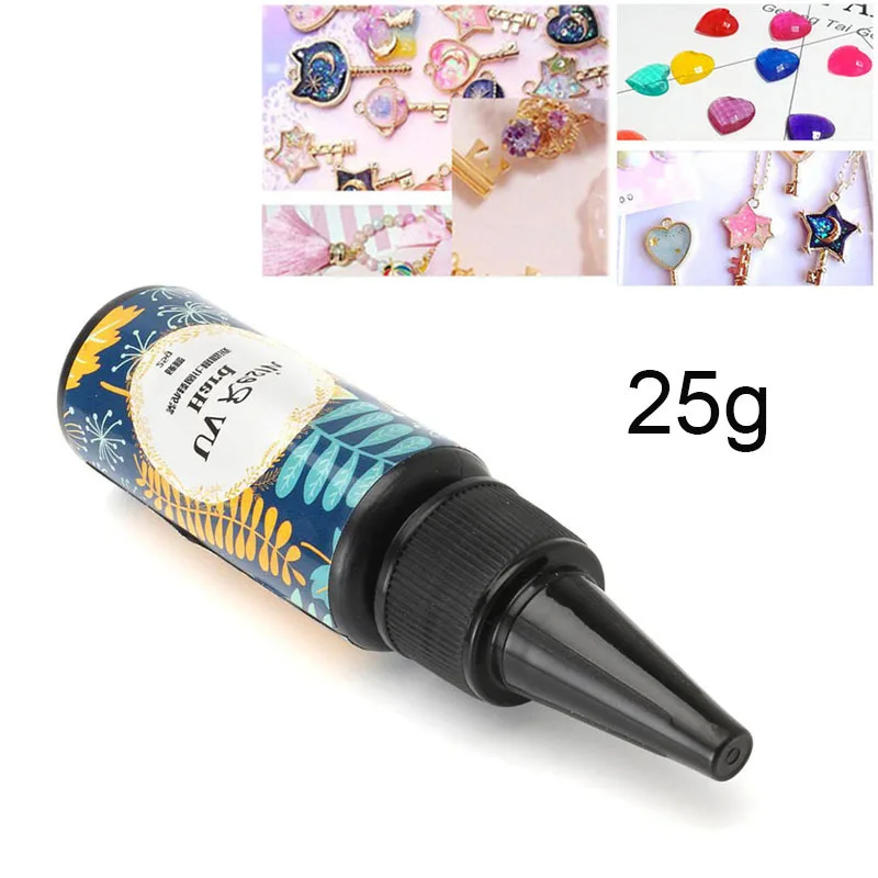 25g UV Resin Glue Clear Hard Glue Gel Solar Ultraviolet Cure Resina Activated For DIY Jewelry Mold Tools